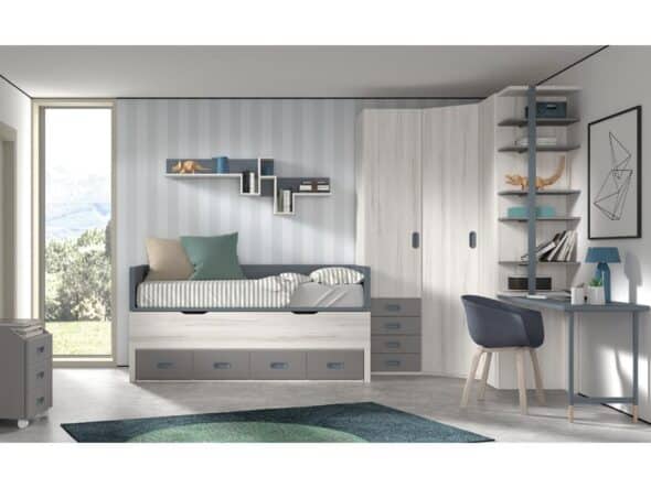 Dormitorio juvenil START Q4 - Muebles Industria - Barcelona ✓